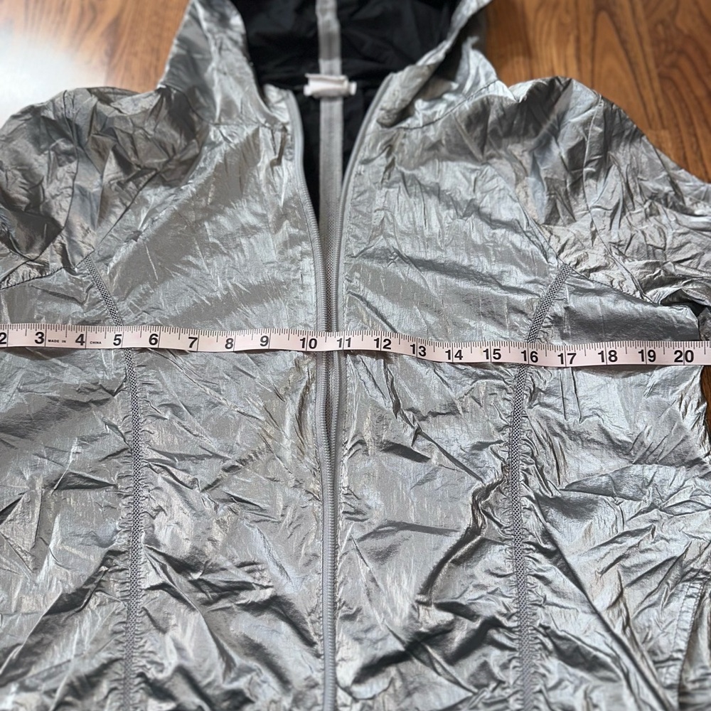 Bcbgeneration Silver Bomber Jacket With High Coll… - image 7